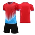 thumbnail image 2 of Custom Football Kit Set for Adult and Child, Name Number Team Logo DIY Family Match Personalized Jersey Shirt Shorts Set, Dad and Son Matching Outfits Red XXL, 2 of 6
