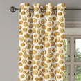thumbnail image 3 of Ambesonne Abstract Grommet Curtain, Earthy Colors Dots Modern, 50"x63", Amber Pastel Brown and White, 3 of 5