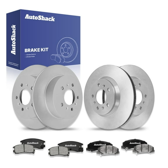 AutoShack Front & Rear Brake Rotors & Ceramic Pads for Chevrolet, Impala 2006-2010 Monte Carlo 2006-2007, FWD V6 3.5L 3.9L V8 5.3L