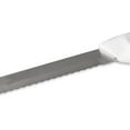 thumbnail image 4 of Soro Essentials- 10" Blade High Carbon Steel Stamped Serrated Bread Knife with White Color Handle- Serrated Bread Knife for Bread Ideal for Slicing Homemade Bread Bagels Cake, 4 of 5