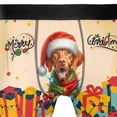 thumbnail image 4 of Merry Christmas Santa Vizsla Scarf Twinkling Lights Xmas Holiday All Over Print Boxer Briefs Underwear for Men Dad Vizslas Dog Lover Gifts Idea - 00022, 4 of 6