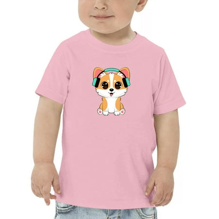 

Corgi With Headsets T-Shirt Toddler -Image by Shutterstock 3 Toddler