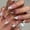 JML398 (glue type), variant on Cross-border hot-selling French white lace almond nail art piece, bow flower pearl wearing nail sweet nail piece