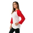 thumbnail image 2 of Just Love Sleep Dress for Women Solid Sleeping Shirt 6763 (White Red, X-Large), 2 of 3