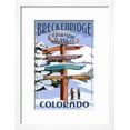 thumbnail image 2 of Breckenridge, Colorado  Ski Run Signpost, Framed Art Print Wall Art by Lantern Press Sold by Art.Com, 2 of 6