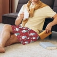 thumbnail image 2 of Daiia Gnome And Snowflakes Mens Woven Stretch Pajama Short,Short Pajama Pants-X-Large, 2 of 7