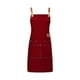 thumbnail image 1 of Delantal de cocina genérico e impermeable, ideal para uniforme de trabajo o barbacoa, color rojo., 1 of 9