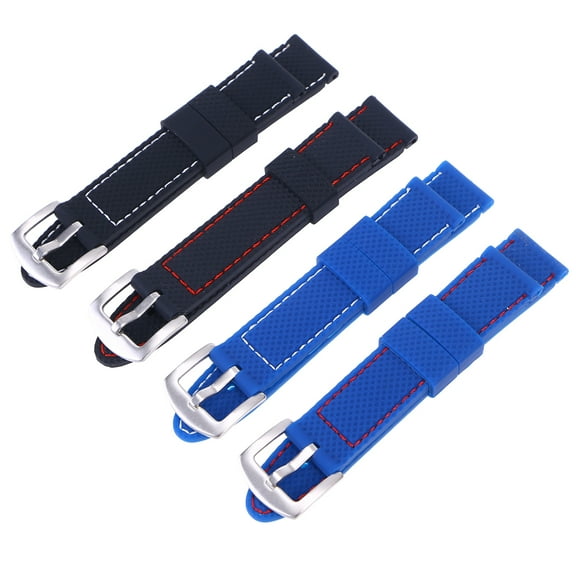 Waterproof Watch Strap 22mm Band Dustproof Smooth Edges Universal Plaid Clock Miss