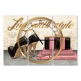 thumbnail image 1 of DesignArt Gold Fabulous Life Style II Large Wall Clock, 1 of 2