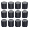 thumbnail image 3 of Carlisle FoodService Products Classic Round Storage Container Crock with Lid for Kitchen, Restaurants, Home, Plastic, 1.2 Quarts, Black, (Pack of 12), 3 of 4