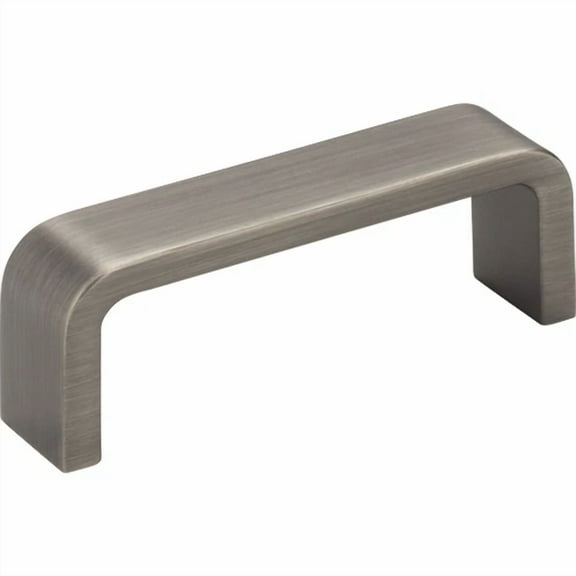 Asher 3" Center-To-Center Bar Pull, Brushed Pewter