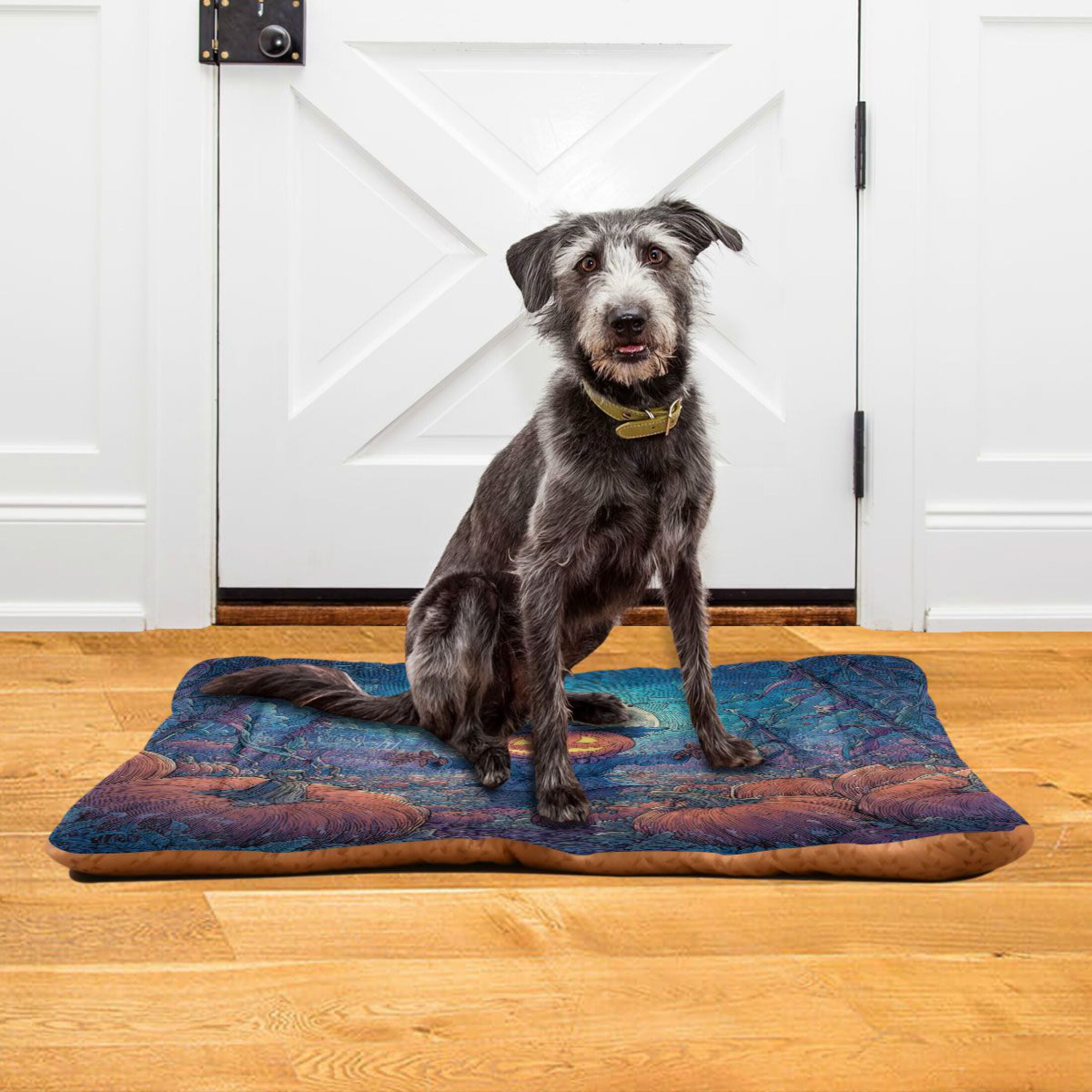 Qxltty Mischievous Pumpkin Ped Pad Wear-resistant and Hard to Bite Through Sleeping Pad for Small Medium Large Dogs Winter Pet Bed 36×24in