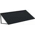 thumbnail image 3 of BACKYARD BEAUTIFUL Metal Awning 70" x 24", Front Door and Window Canopy with Powder-Coated Frame, Weather Resistant Sun and Rain Shelter for Patio, Entrance, Porch and Balcony, Brown, 3 of 9