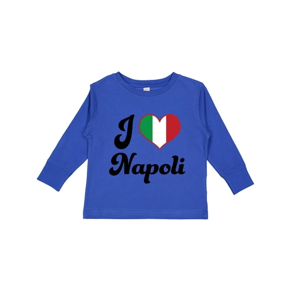 Inktastic I Heart Napoli Boys or Girls Long Sleeve Toddler T-Shirt
