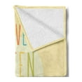 thumbnail image 2 of Camping Soft Flannel Fleece Throw Blanket, Soft Pastel Color Road Trip Summer Holiday Theme Travel Often Phrase with Car, Cozy Plush for Indoor and Outdoor Use, 50" x 60", Multicolor, by Ambesonne, 2 of 5