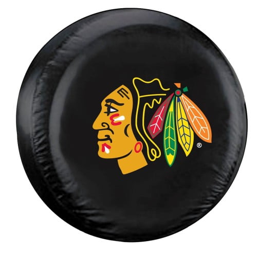 Chicago Blackhawks Housse de Pneu de Rechange Noire