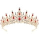 thumbnail image 1 of KAKOWELY Tiara de diamantes de imitación, corona de novia, tocado de boda, tocado para banquetes, accesorio para el cabello para mujer, 1 of 5