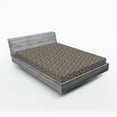 thumbnail image 2 of Ambesonne Floral Fitted Sheet, Modern Botany Silhouettes, King Size, Grey Teal and Beige, 2 of 5
