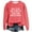 Watermelon red, variant on Pxiakgy Fall Sweatshirts for Women Graphic Sweatshirts This Is My Too Tired To Function Sweatshirt Womens Funny Sayings Long Sleeve Graphic Shirts Crewneck Pullover Tops Army Green L