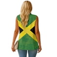 thumbnail image 3 of Psesaysky Women's Waistcoat Suit Vest Jamaican Flag Design Print Sleeveless Button Down V-Neck Trendy Suit Vests Blazer Tops for Casual Work Office Outerwear, Size M, 3 of 6