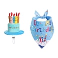 thumbnail image 1 of Cumpleaños de gansos Geese Clothing Multifuncional Lindo pastel de pastel estatua de cemento para cementer para césped fiesta de cumpleaños Azul, 1 of 9