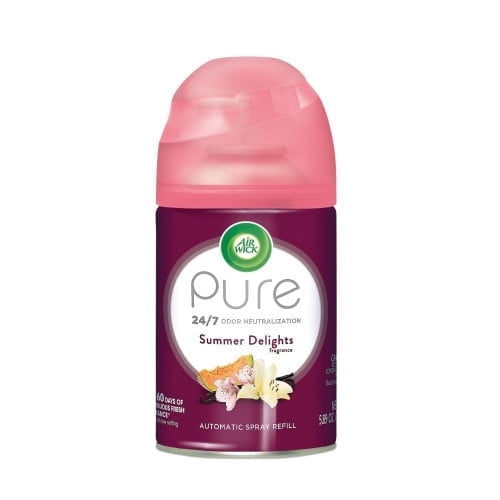 Air Wick Freshmatic Life Scents Ultra Refill, Summer Delights, 5.89 oz Aerosol Spray, 6/Carton, Each