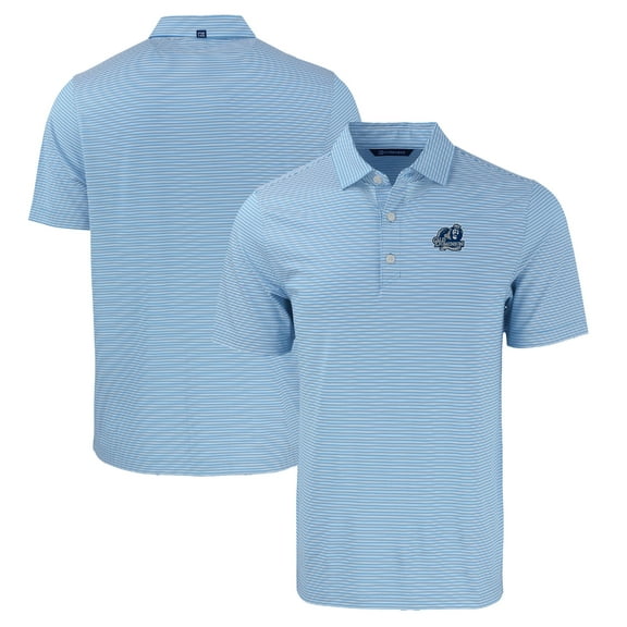 Men's Cutter & Buck Light Blue Old Dominion Monarchs Forge Eco Double Stripe Stretch Recycled Polo