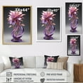 thumbnail image 4 of Designart "Tranquil Visionary Vase In Violet III" Flowers Floater Framed Canvas Art Print, 4 of 5