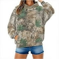 thumbnail image 6 of Ounisa Camo Hoodie Womens Maple Leaf Fleece Hooded Sweatshirt Oversized Camouflage Hoodies For Women Trendy, 6 of 8