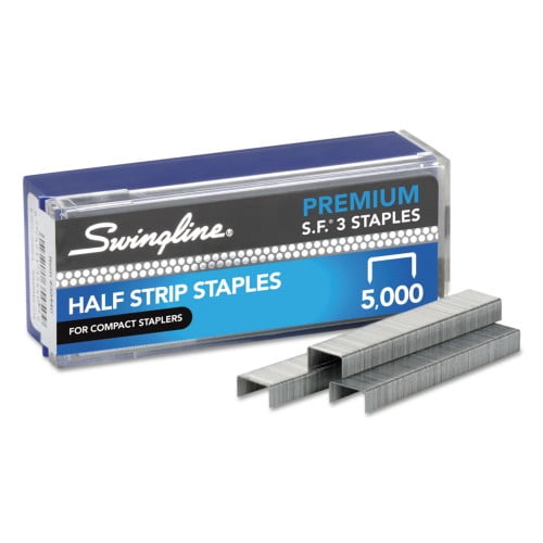 New Swingline S.F. 3 Premium Staples, 0.25' Leg, 0.5' Crown, Steel, 5,000/Box,Each