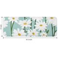 thumbnail image 7 of Teal Daisy Flower White Blooms Pattern Kitchen Rug Mat,Kitchen Runner Rugs Non Skid Washable,Decorative Kitchen Floor Mats for Kitchen,Sink,Laundry,17"x47.2", 7 of 7