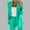 Mint Green, variant on Caywon Women's DOUBLE-Piece Blazer OUTFIT Set with Notch Lapel Long Sleeve Open Front Jacket and Elastic Waist Straight-Leg Pants Casual Daily Wear Outcut
