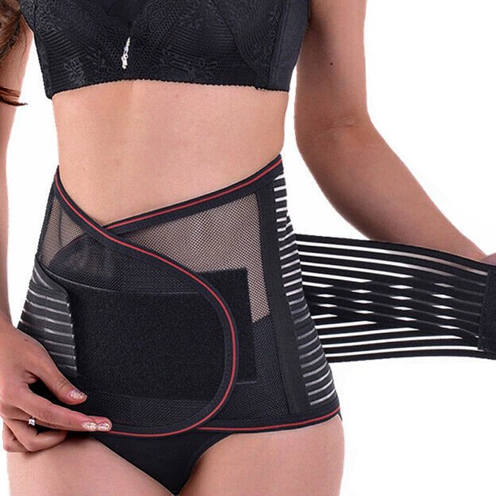 Back Braces for Lower Back Pain,Adjustable Lumbar Support Back Brace with Compression Straps