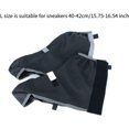 thumbnail image 4 of Huggegwe Housses de Chaussures Galoshes avec Bandes Réfléchissantes Protection des Chaussures Imperméable Bottes de Neige pour Randonnée Sports de Plein Air Cyclisme CA919-150129, 4 of 7