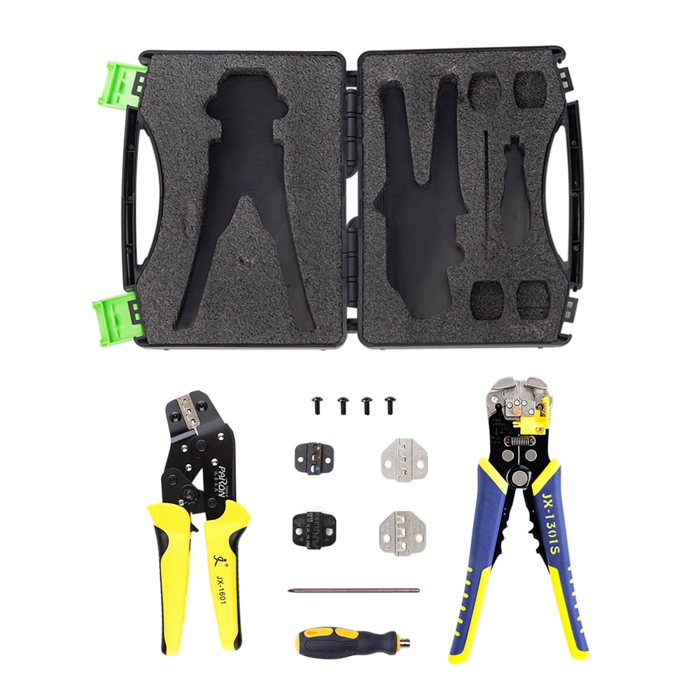 wire crimpers kit Stripers Professional Wire Crimpers Multifunctional Engineering Ratcheting Terminal Crimping Pliers Wire Strippers Bootlace Ferrule Crimper Tool Cord End Terminals Pliers Kit