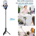 thumbnail image 2 of Selfie Stick Tripod with Fill Light,Phone Tripod Stand with Wireless Remote Control and 360°rotation,Compatible All Types of Mobile Phone,Android iPhone12pro/12/12mini 11pro/11/XR XS/XS Max Black, 2 of 9