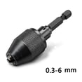 thumbnail image 2 of 1/4 Pouce Sans Clé Mandrin Conversion Hexagonale Adaptateur Foret de Changement Rapide Pilote, 2 of 6