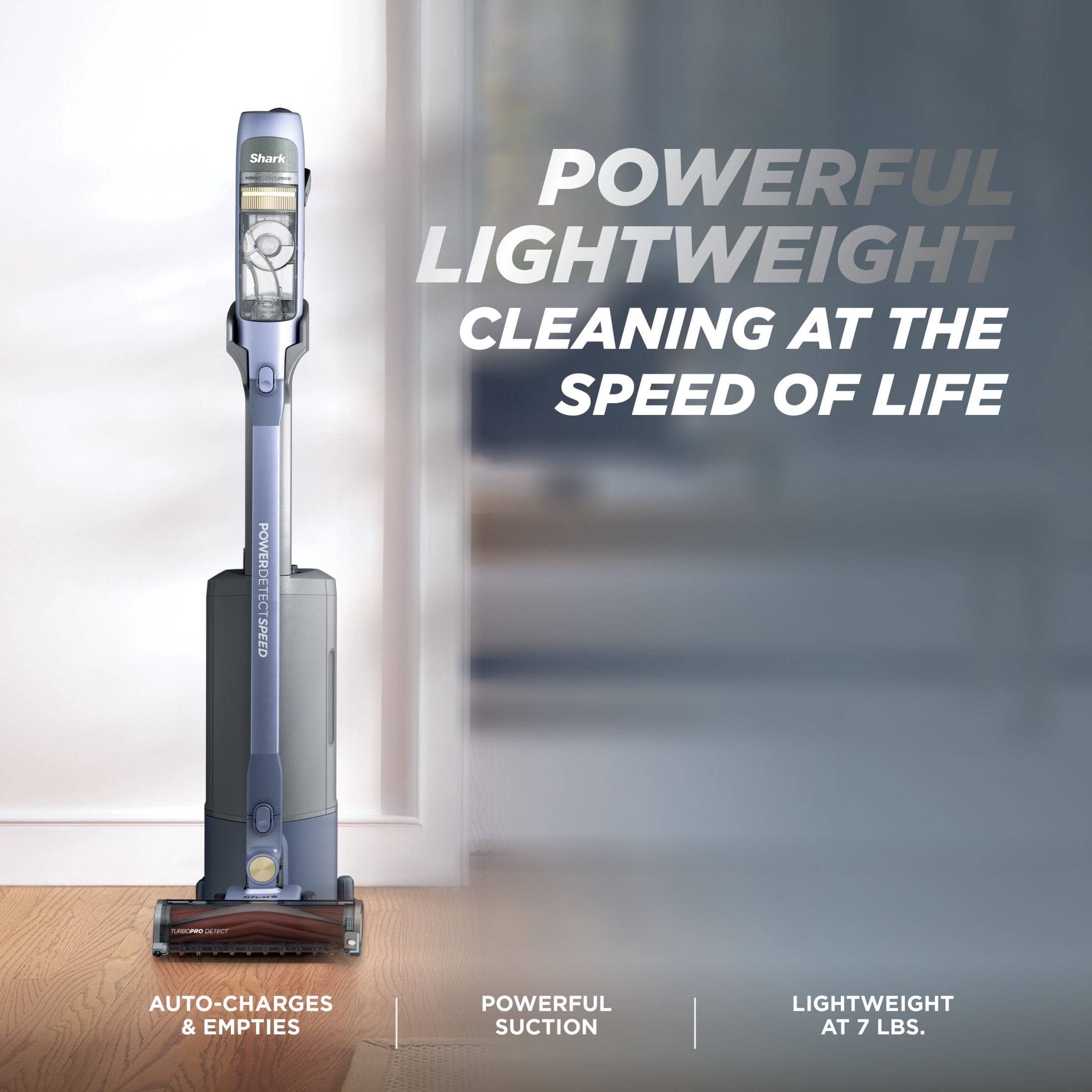 Shark PowerDetect Speed Clean & Empty System Cordless Stick Vacuum, 60 Min Runtime, Auto-Empty Dock, IA3140