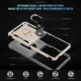 thumbnail image 5 of For Samsung Galaxy Z Flip 7 Case ,Heavy Duty Shockproof Body Phone Cover Built in Metal Rotated Magnetic Ring Holder Kickstand,Dual Layer Military-Grade Drop protection,Gold, 5 of 8