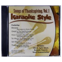 Songs of Thanksgiving Volume 1 Daywind Christian Karaoke Style NEW CD G 6 Songs