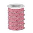 thumbnail image 2 of 5 Rolls Christmas Ribbon 1.5 inch Wide Decorative Ribbon for Gift Wrapping and Holiday Decorations Candy Cane and Strawberry Pattern, 2 of 7