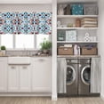 thumbnail image 5 of LALILO Kitchen Curtains and Valances Set of 3 36" Geometric Window Treatment Tiers for Window Decor, 5 of 5