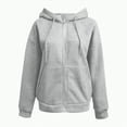 thumbnail image 4 of Godom Zip up Womens Hoodies with Zippers Zipper Jacket Plus Size Womens Sweatshirts and Hoodies Casual Crew Neck Long Sleeve Plain Pullover Tops, 4 of 5