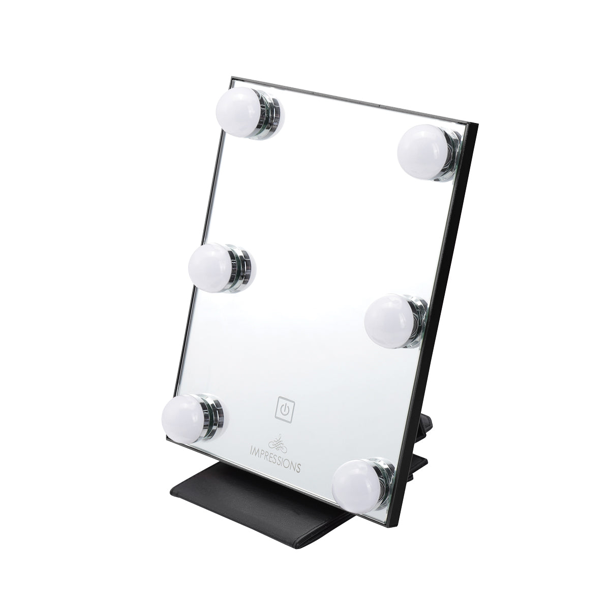 Impressions Vanity Lumiere Touch Pad Mini LED Makeup Mirror, Tabletop Lighted Vanity Mirrors