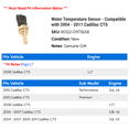thumbnail image 2 of Water Temperature Sensor - Compatible with 2004 - 2011 Cadillac CTS 2005 2006 2007 2008 2009 2010, 2 of 2
