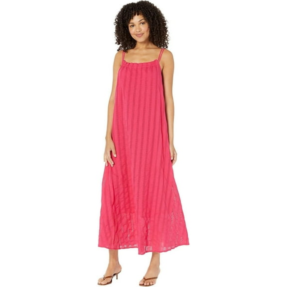 BB Dakota By Steve Madden Flowget About It Dress Womens Large Pink Cotton JDM481 (Pink,Regular,L)