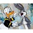 thumbnail image 1 of Disney Donald Duck Canvas Painting Poster Mickey Mouse and Superheroes Prints Funny Wall Art Picture for Living Room Home Decor40x50cm Unframed Gao Jinjia LED, 1 of 2