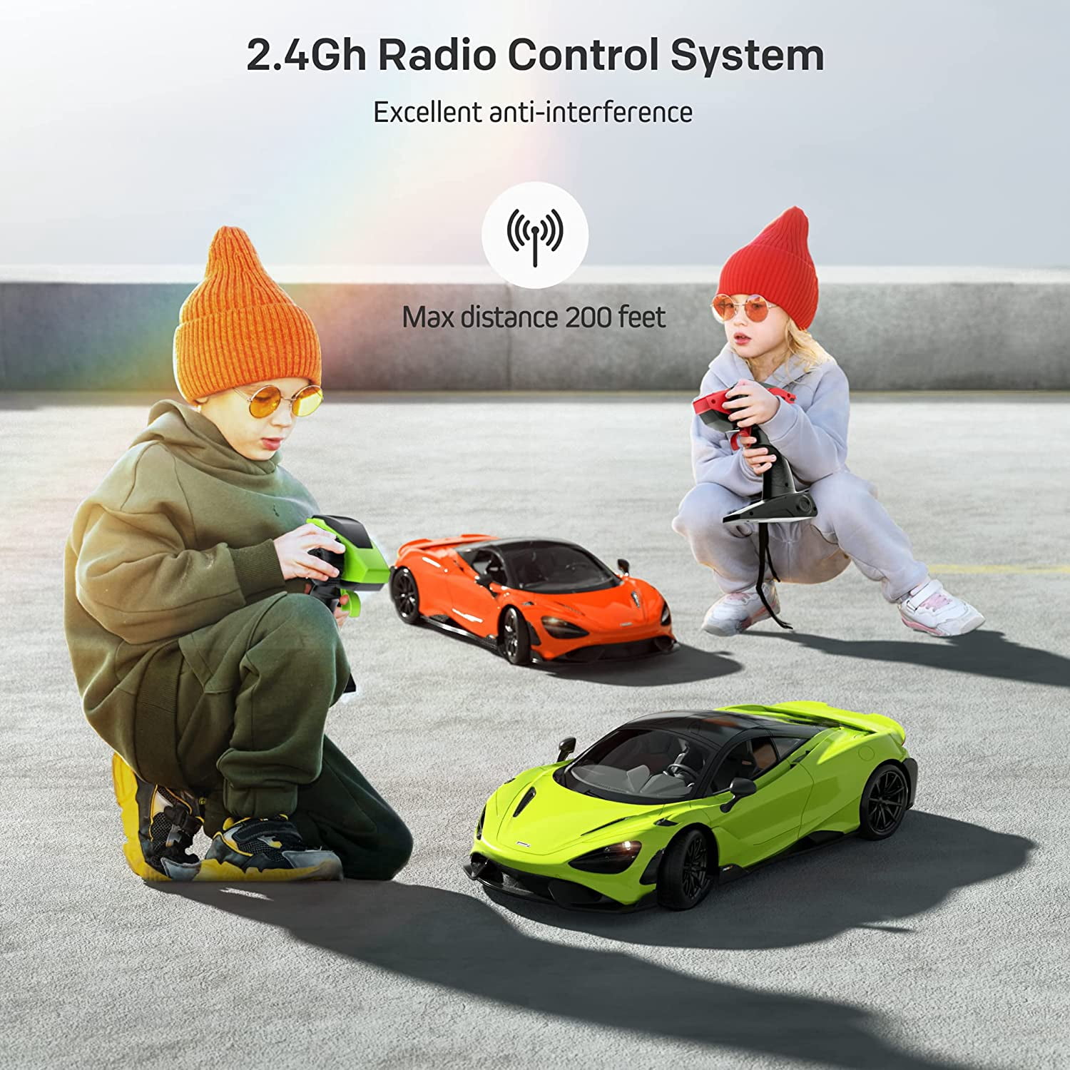 MIEBELY Remote Control Car, McLaren Rc Cars Officially Licensed 1/12 Scale 7.4V 900mAh Toy Car with 12km/h Fast Model Car Headlight for Adults Kids Boys Age 6-12 Year Birthday Ideas Gift