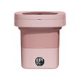 thumbnail image 3 of Foldable Mini Washing Machine Folding Washing Machine, Mini Portable Clothes Washer, 8L Powerful Compact Small Washer for Home, RV, Baby Clothes Pink, 3 of 8