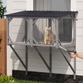 thumbnail image 6 of AuraLane 43.3" Cat Window Box,Catio Outdoor Cat Enclosure for Sunbathing,Napping & Viewing,Window Perch for Large Cats, 6 of 8